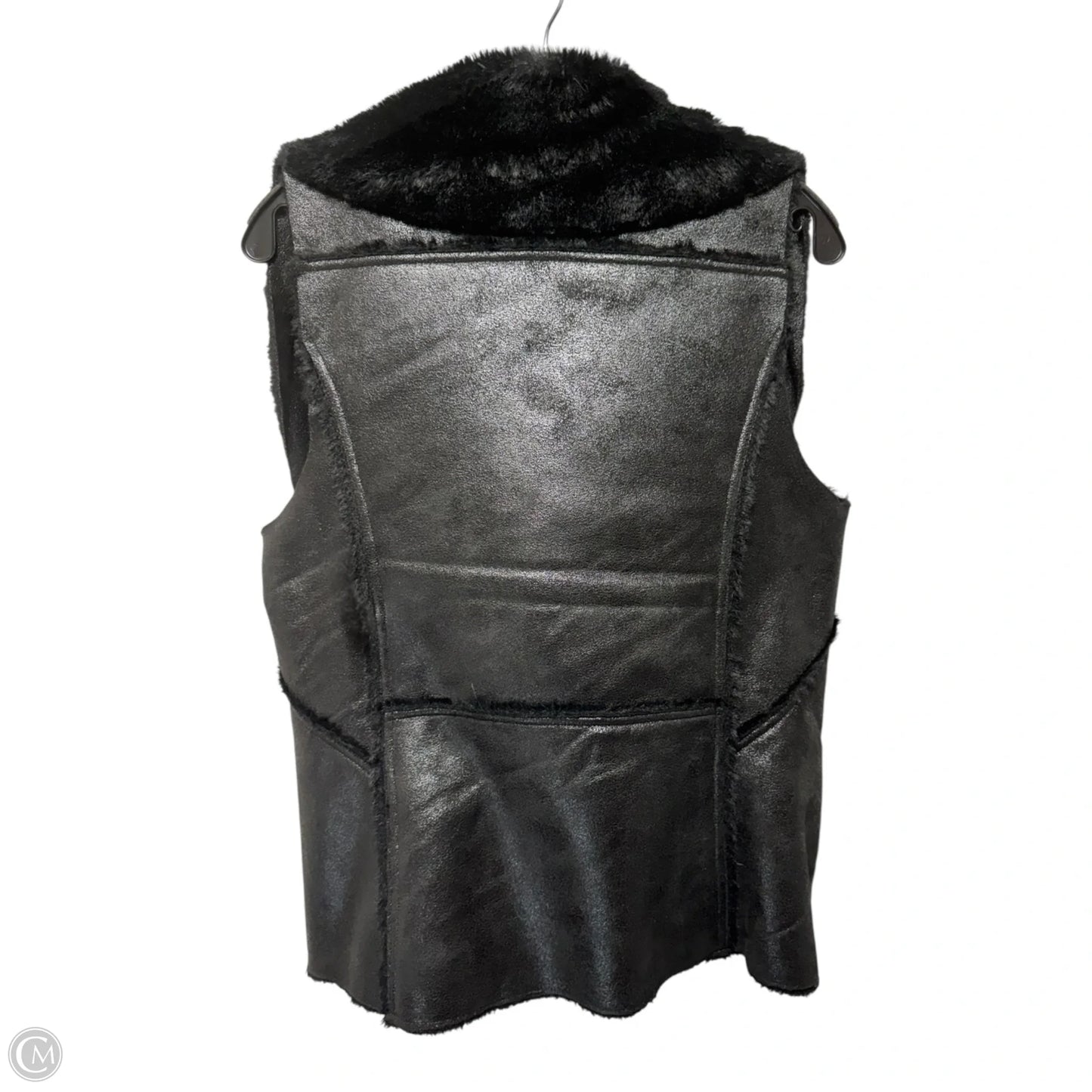Vest Faux Fur & Sherpa By Thml In Black, Size: M