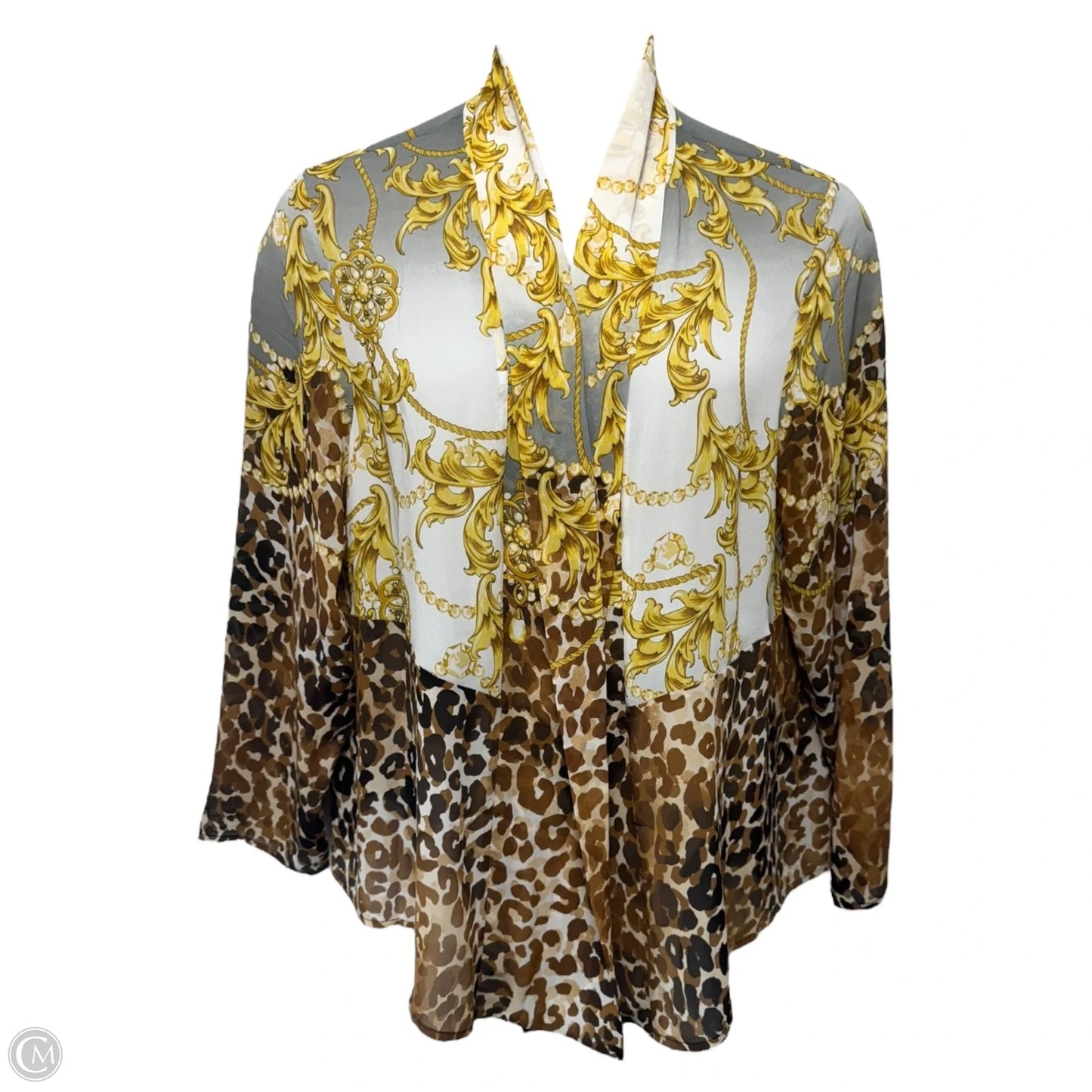 Travelers Collection Stunning Animal Jacket Kimono By Chicos In Animal Print, Size: Xl