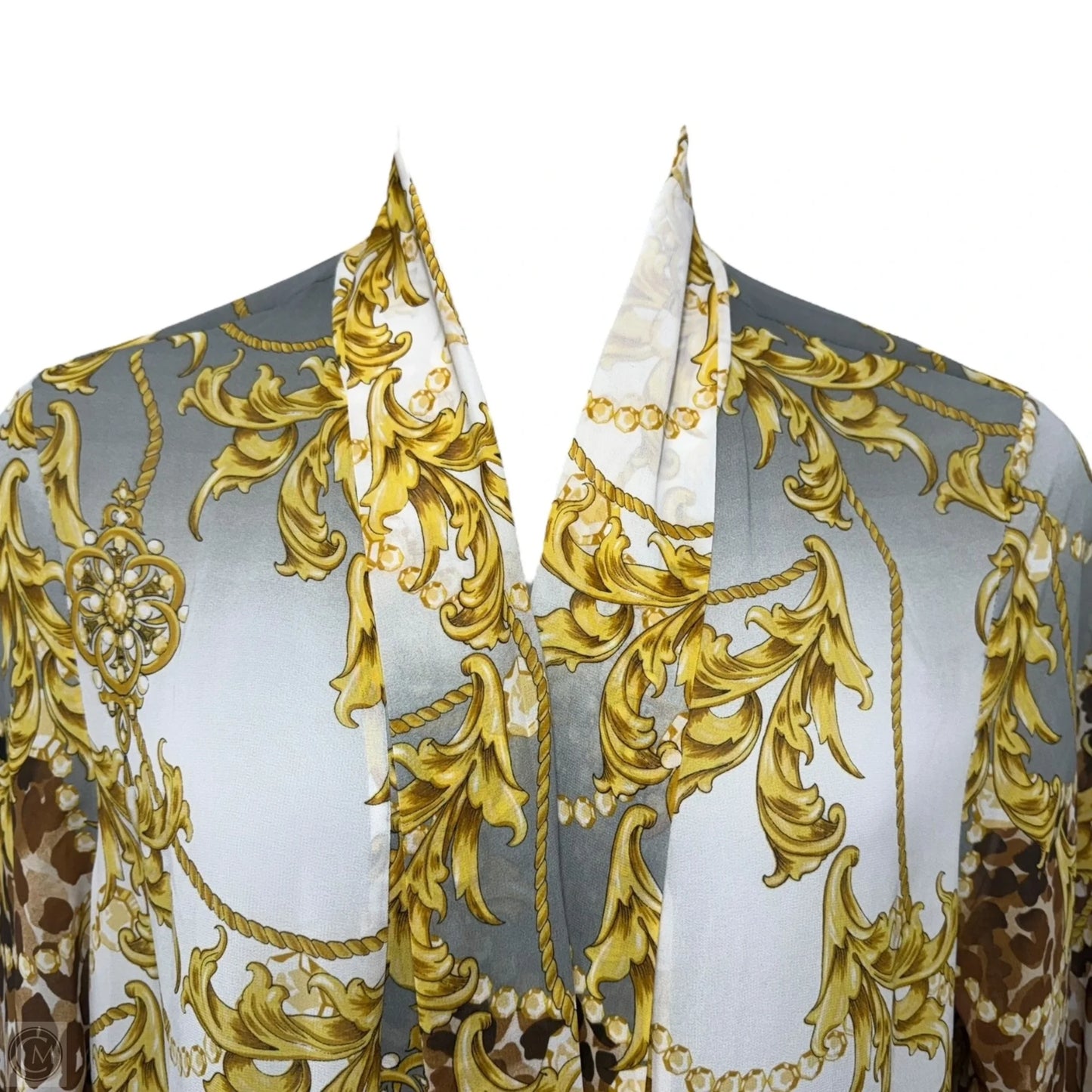 Travelers Collection Stunning Animal Jacket Kimono By Chicos In Animal Print, Size: Xl