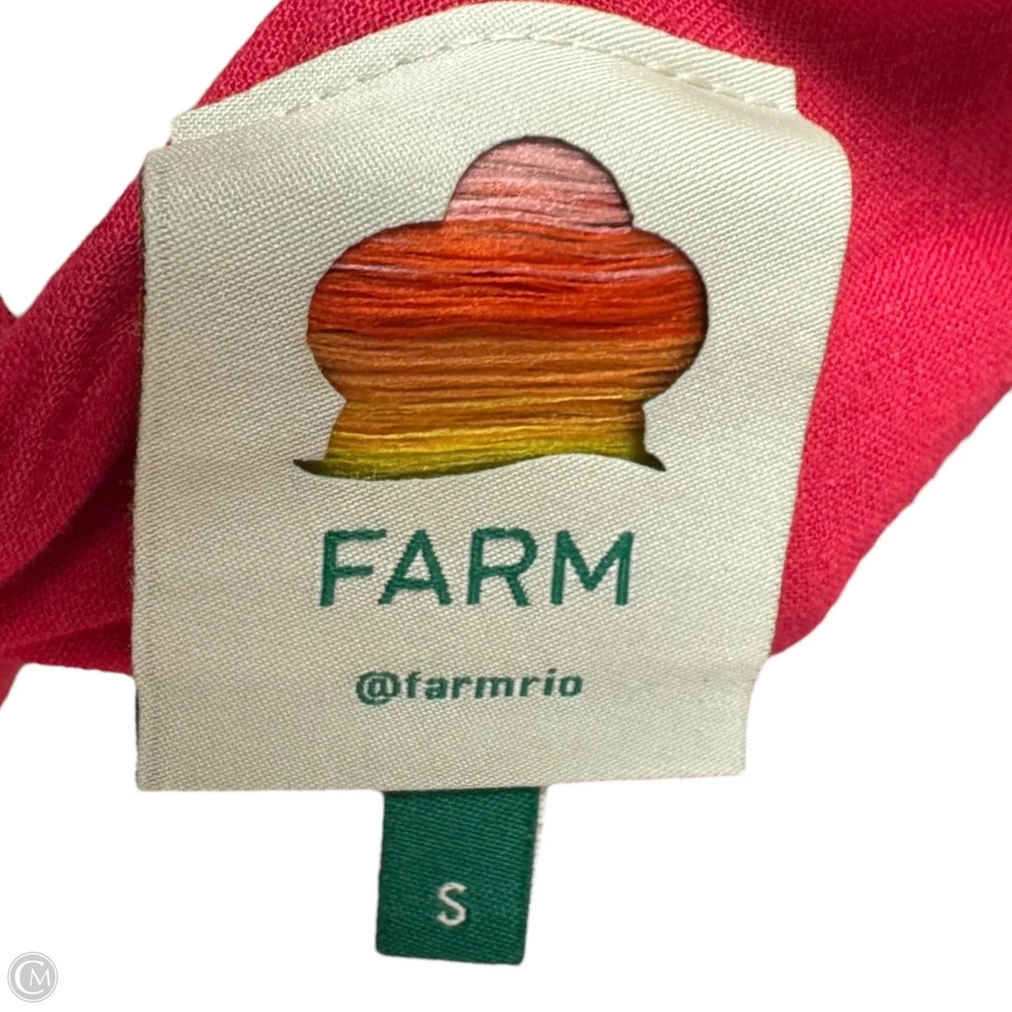 Tie Back Crop Top Sleeveless By Farm Rio In Coral, Size: S