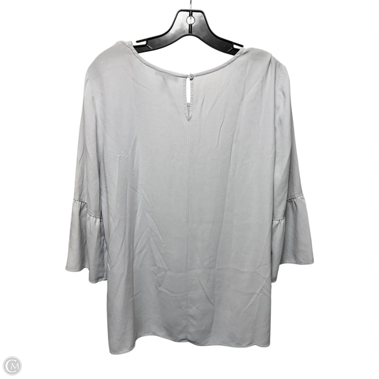 Top 3/4 Sleeve By Eileen Fisher In Grey, Size: L