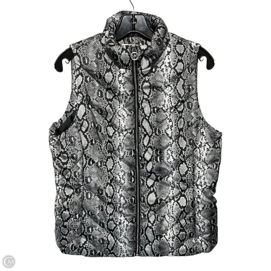 Vest Puffer & Quilted By Michael By Michael Kors In Snakeskin Print, Size: M