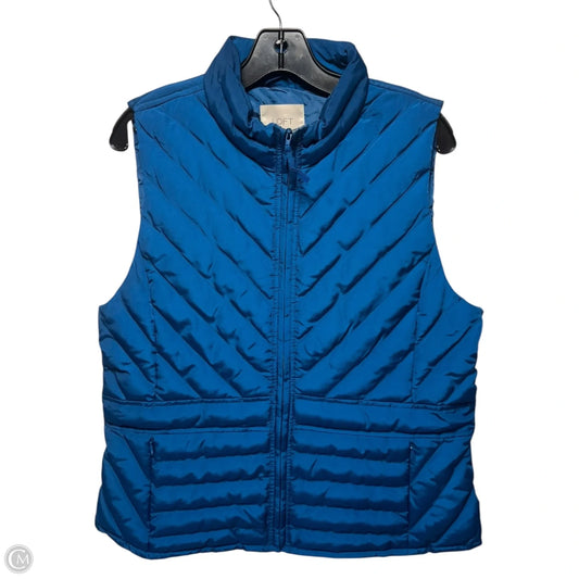 Vest Puffer & Quilted By Loft In Blue, Size: M