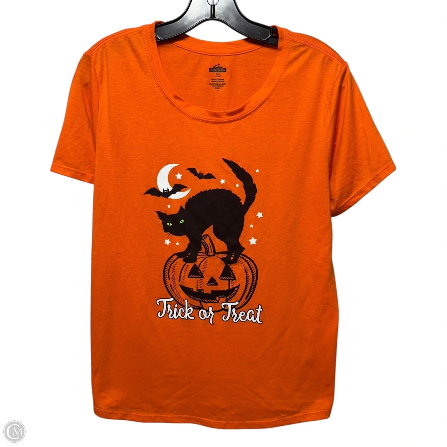 Top Short Sleeve By Celebrate In Orange, Size: L