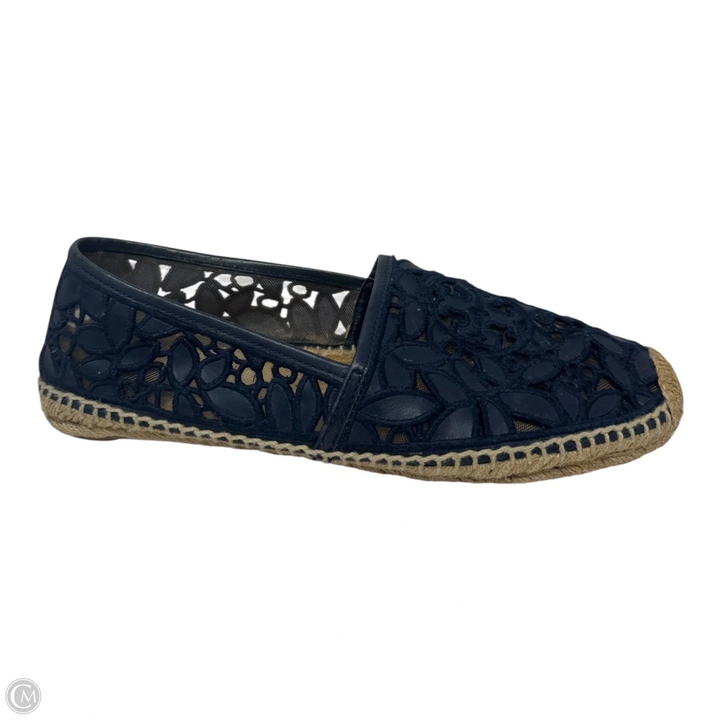 Espadrille Shoes Designer By Tory Burch In Navy, Size: 11