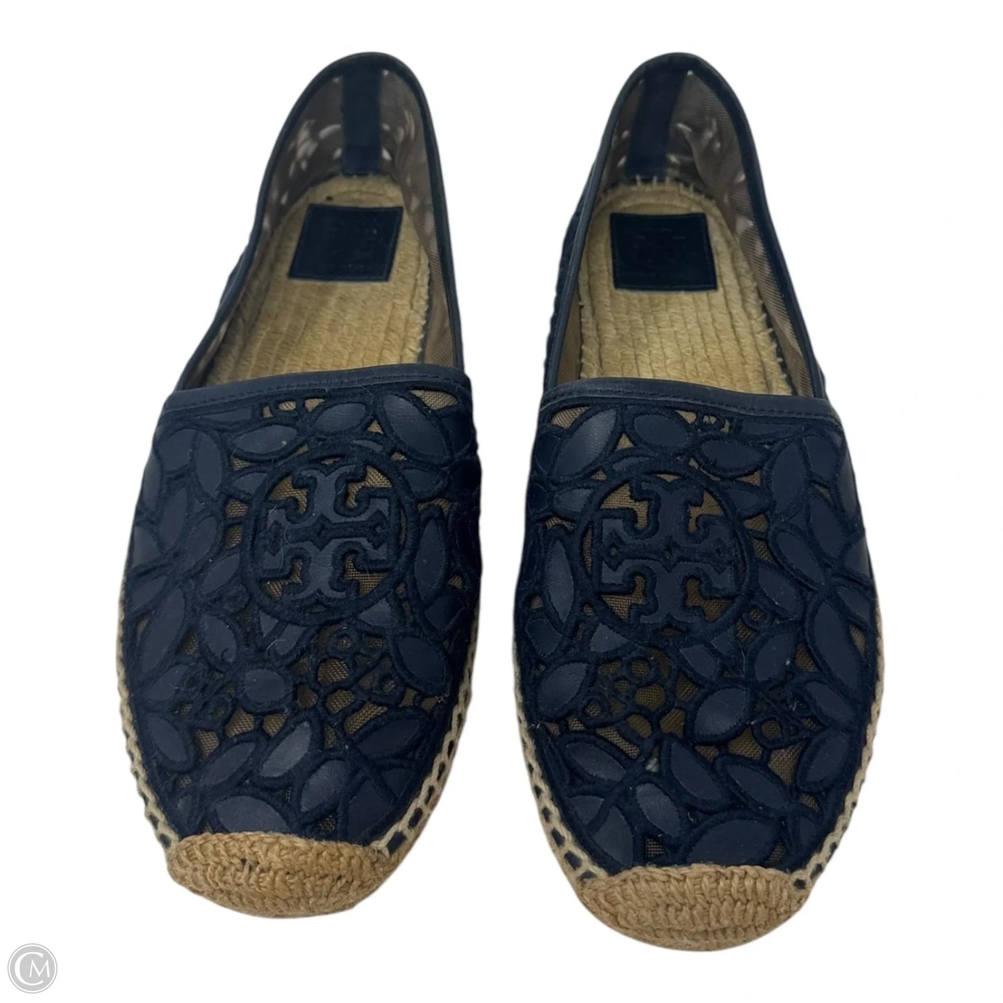 Espadrille Shoes Designer By Tory Burch In Navy, Size: 11