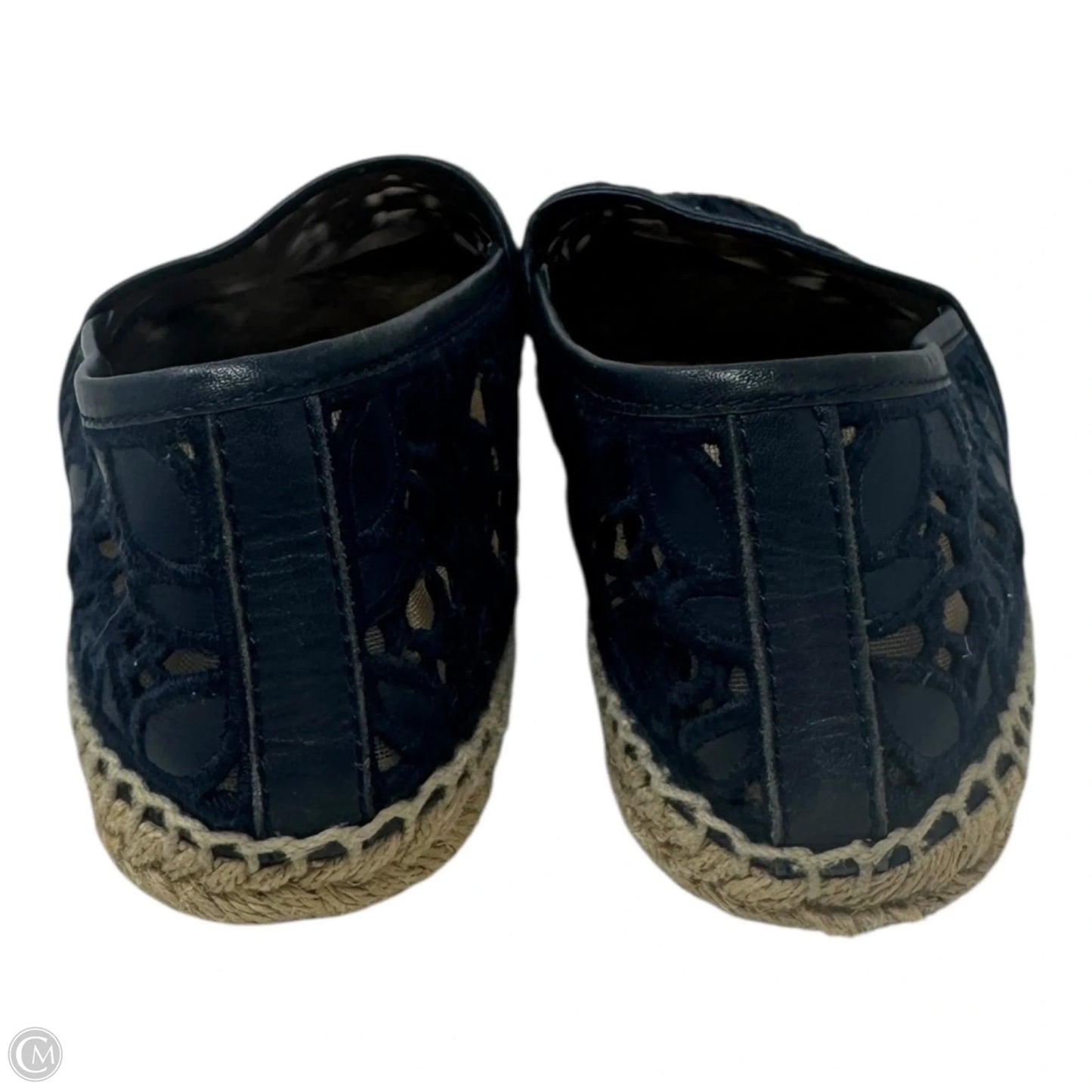 Espadrille Shoes Designer By Tory Burch In Navy, Size: 11