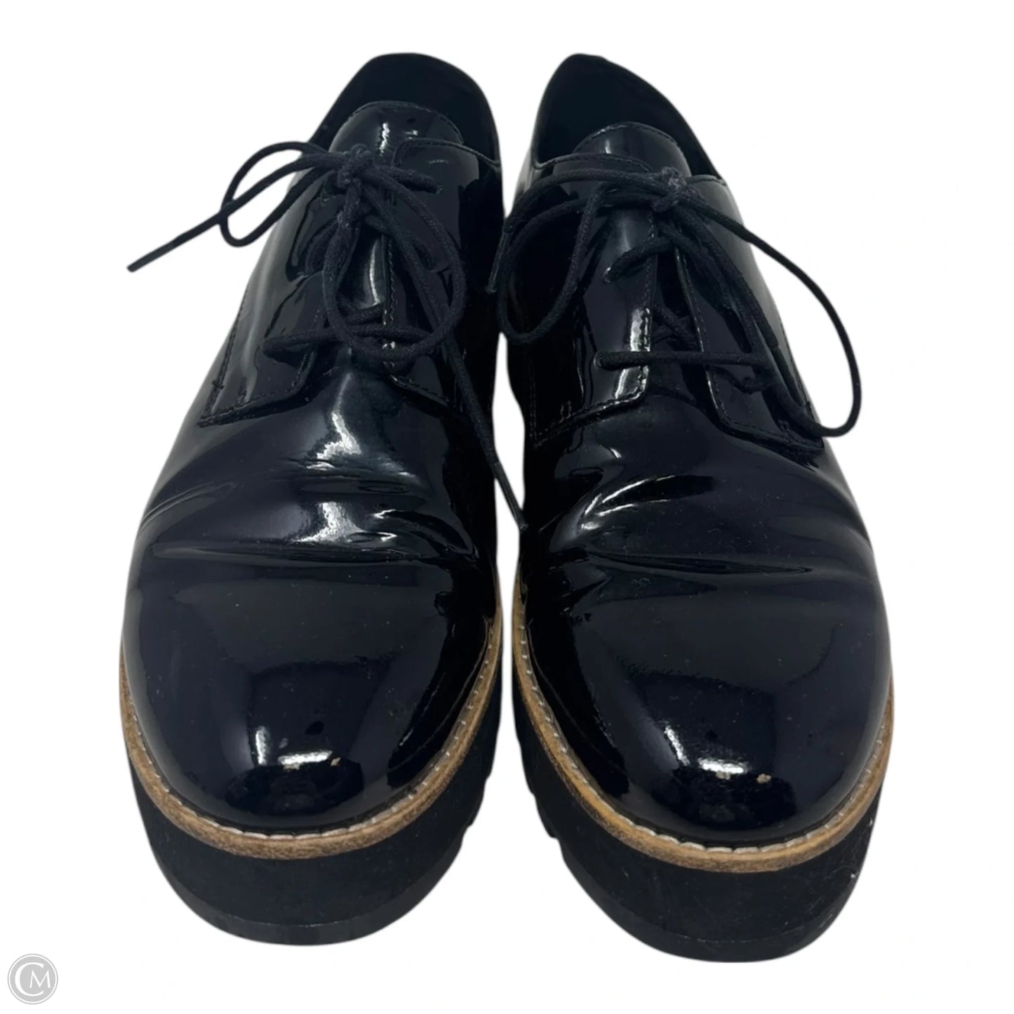 Patent Platform Shoes Heels By Eileen West In Black, Size: 6.5