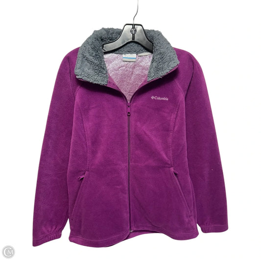 Jacket Fleece By Columbia In Purple, Size: S
