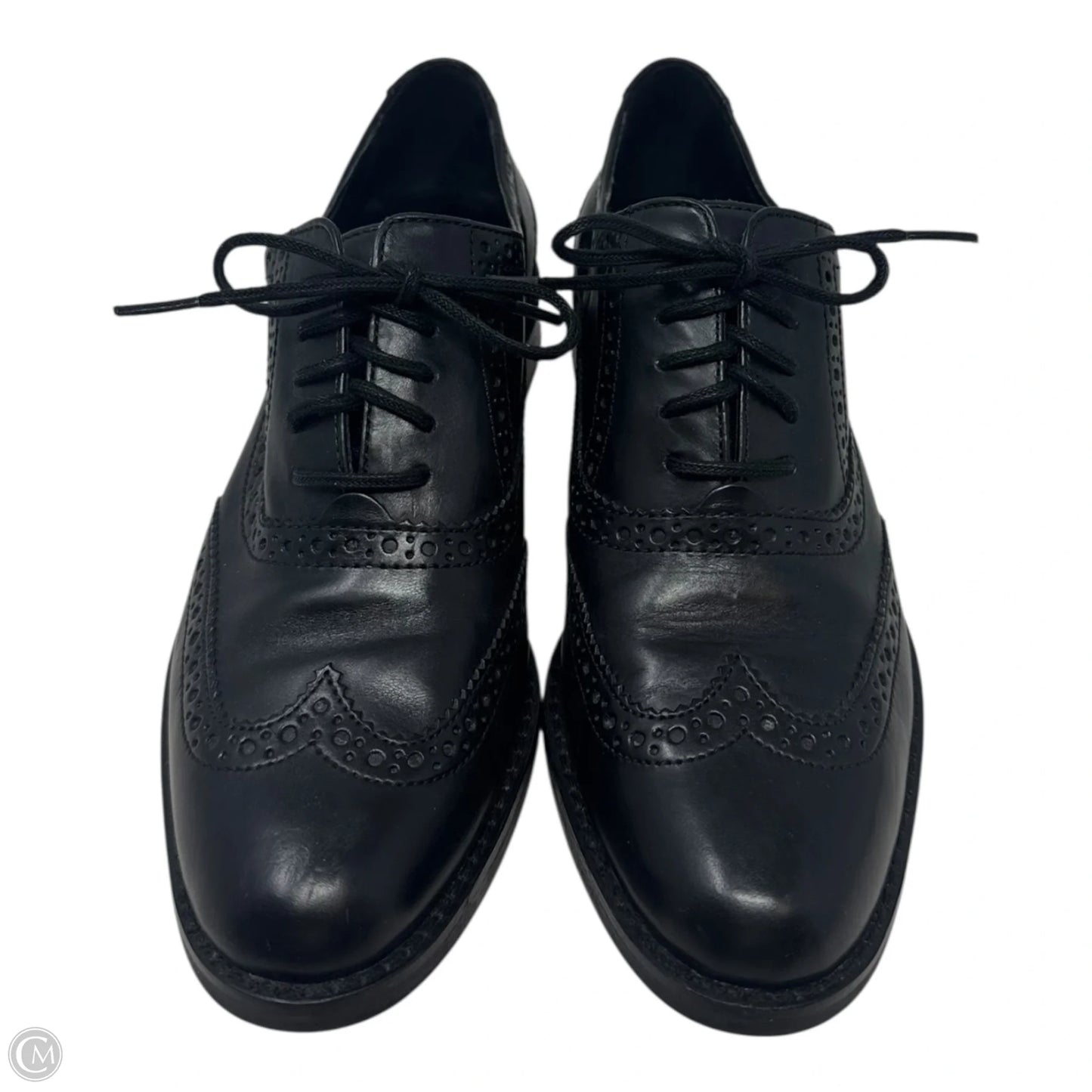 Brogue Shoes Flats By Cole-haan In Black, Size: 5