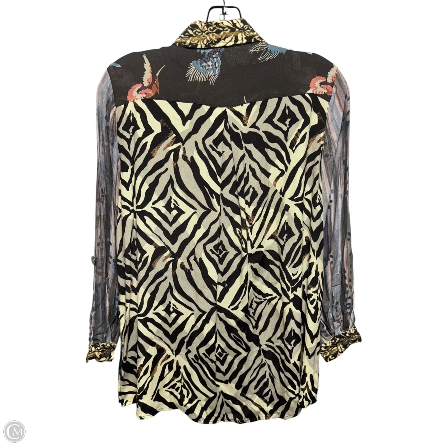 Top Long Sleeve By John Mark In Multi-colored, Size: Sp