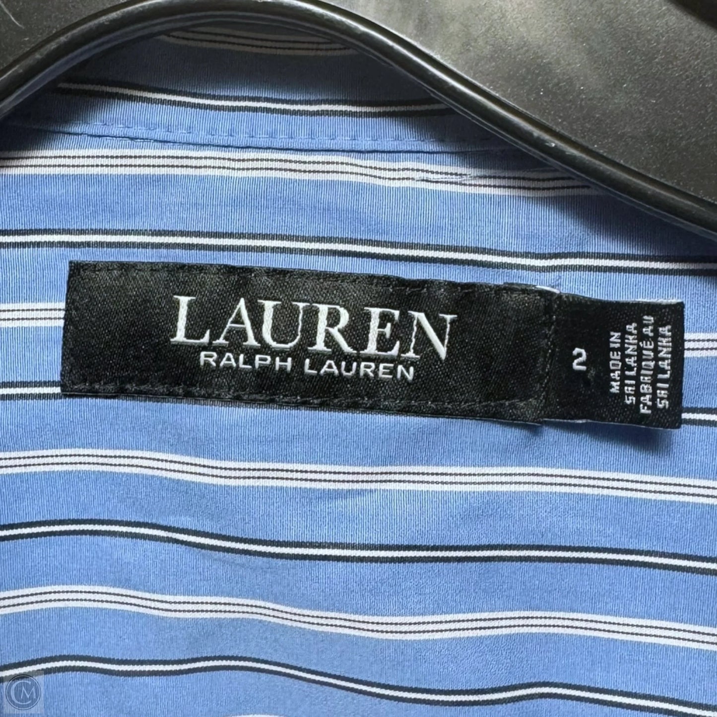 Triella Long-Sleeved Shirt Dress By Lauren By Ralph Lauren In Striped Pattern, Size: 2