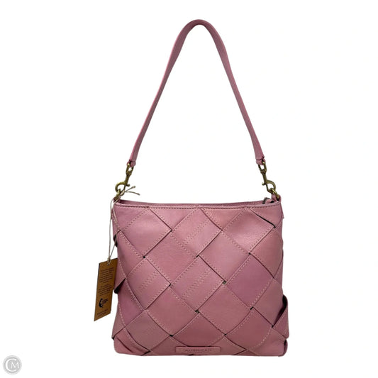 Mercer Woven Tote Handbag Leather By American Leather Co, Size: Medium