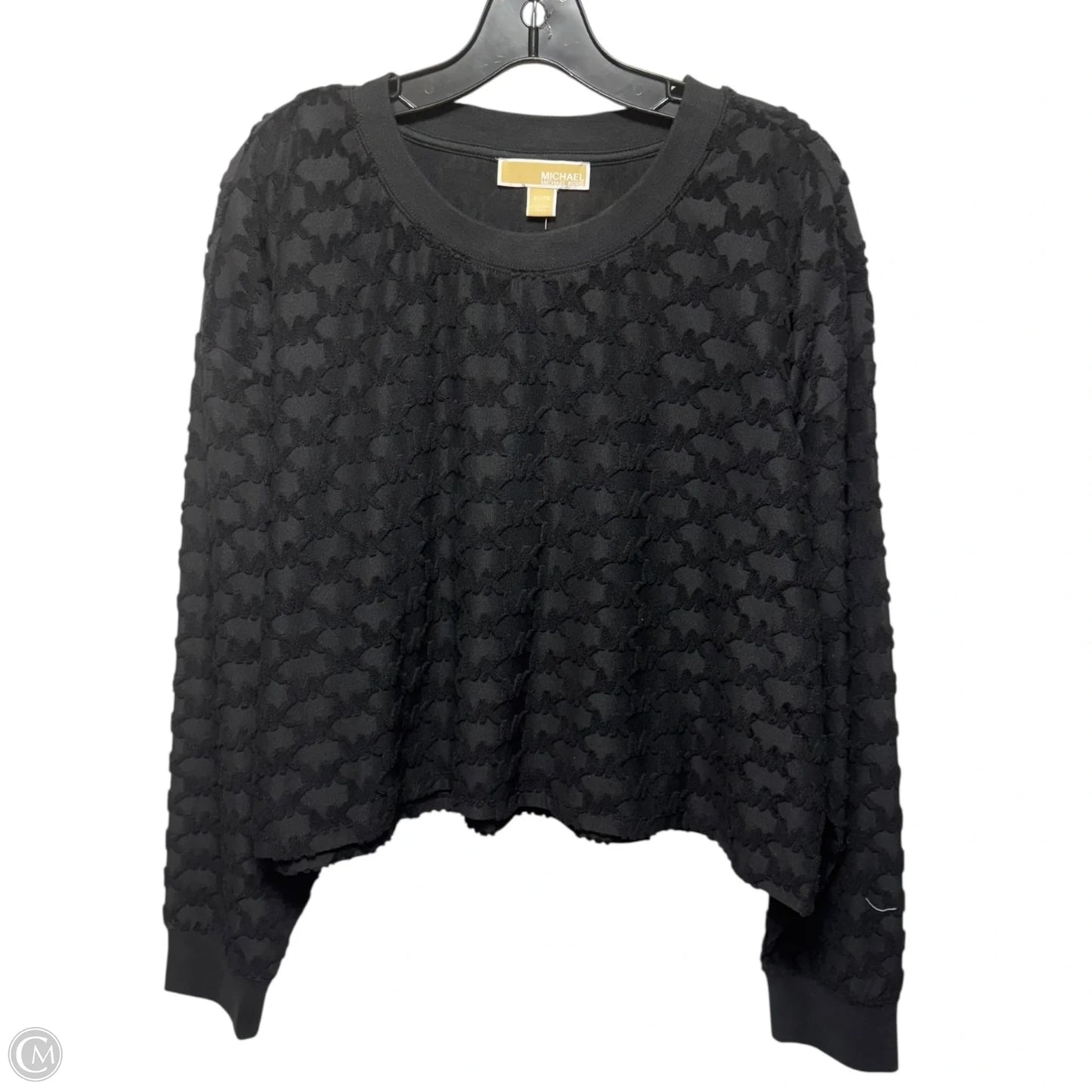 Top Long Sleeve By Michael By Michael Kors In Black, Size: Xl