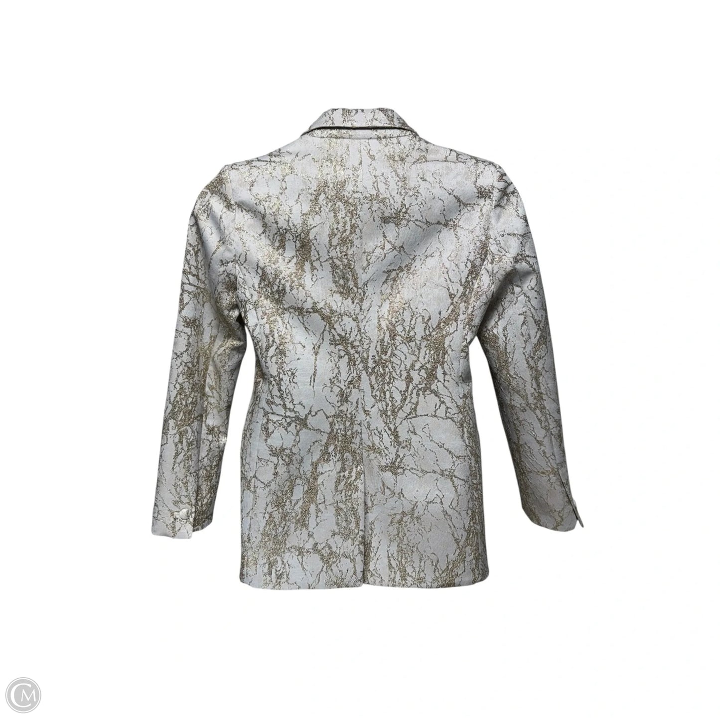 Blazer By Karen Millen In Gold & White, Size: 8