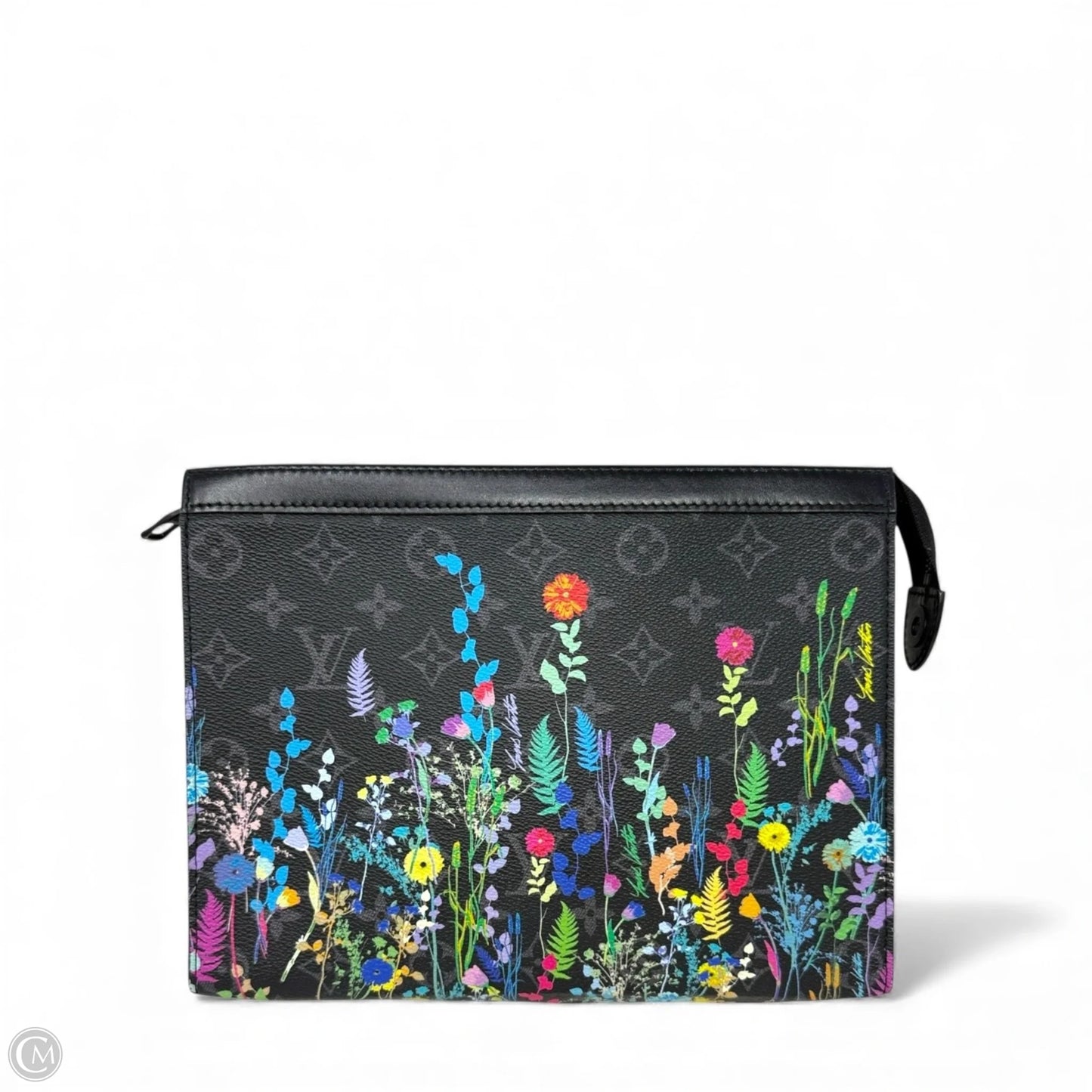 Limited Edition SS 220 Virgil Abloh Collection Monogram Eclipse Folia Pochette Voyage MM Luxury Designer By Louis Vuitton, Size: Medium