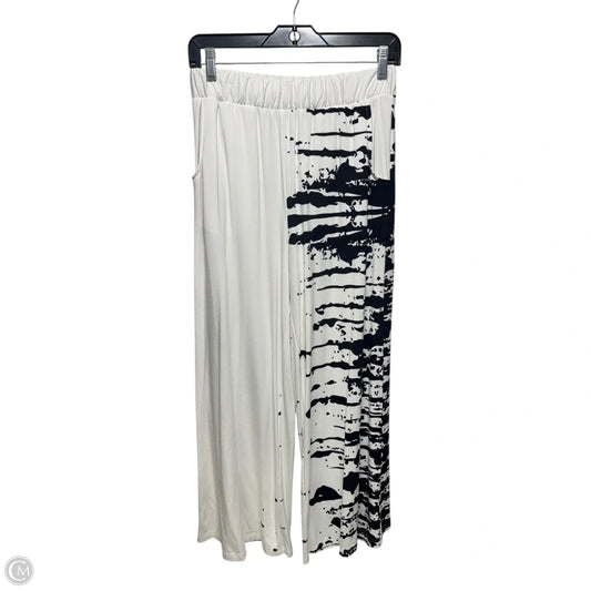 Wide Leg Pants Lounge By Elsewhere In Black & White, Size: S