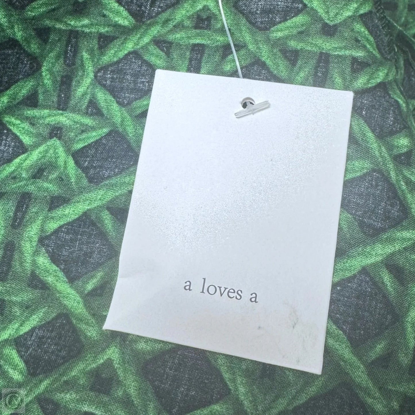 Top Long Sleeve By A Loves A In Blue & Green, Size: L