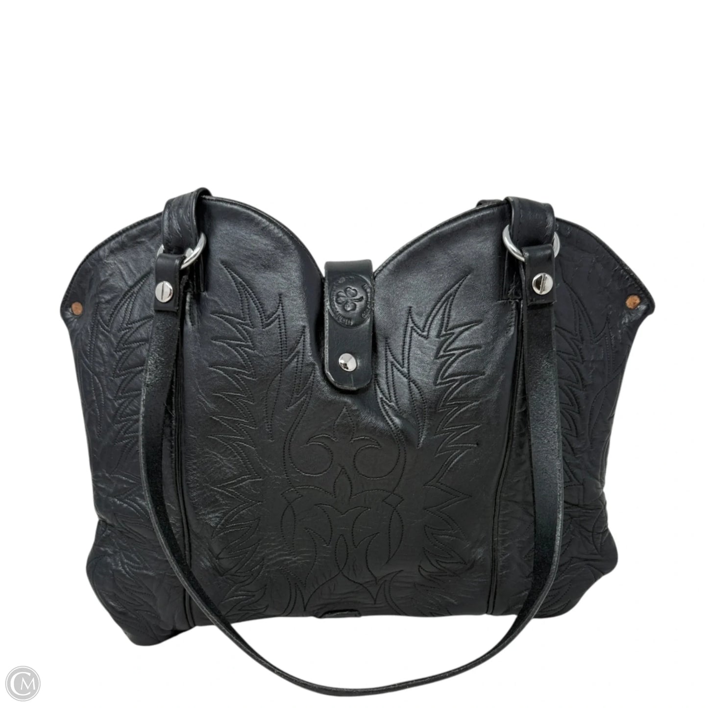 Vintage Western Leather Boot Bag By Tony Lama, Size: Small