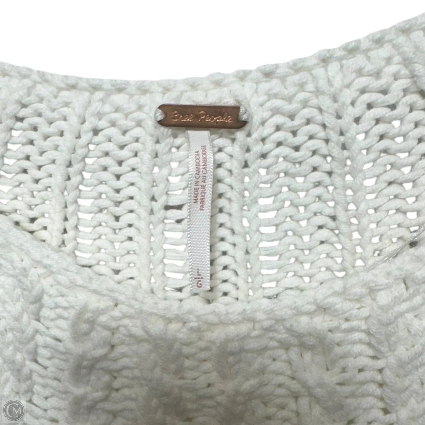 Sweater By Free People In White, Size: L
