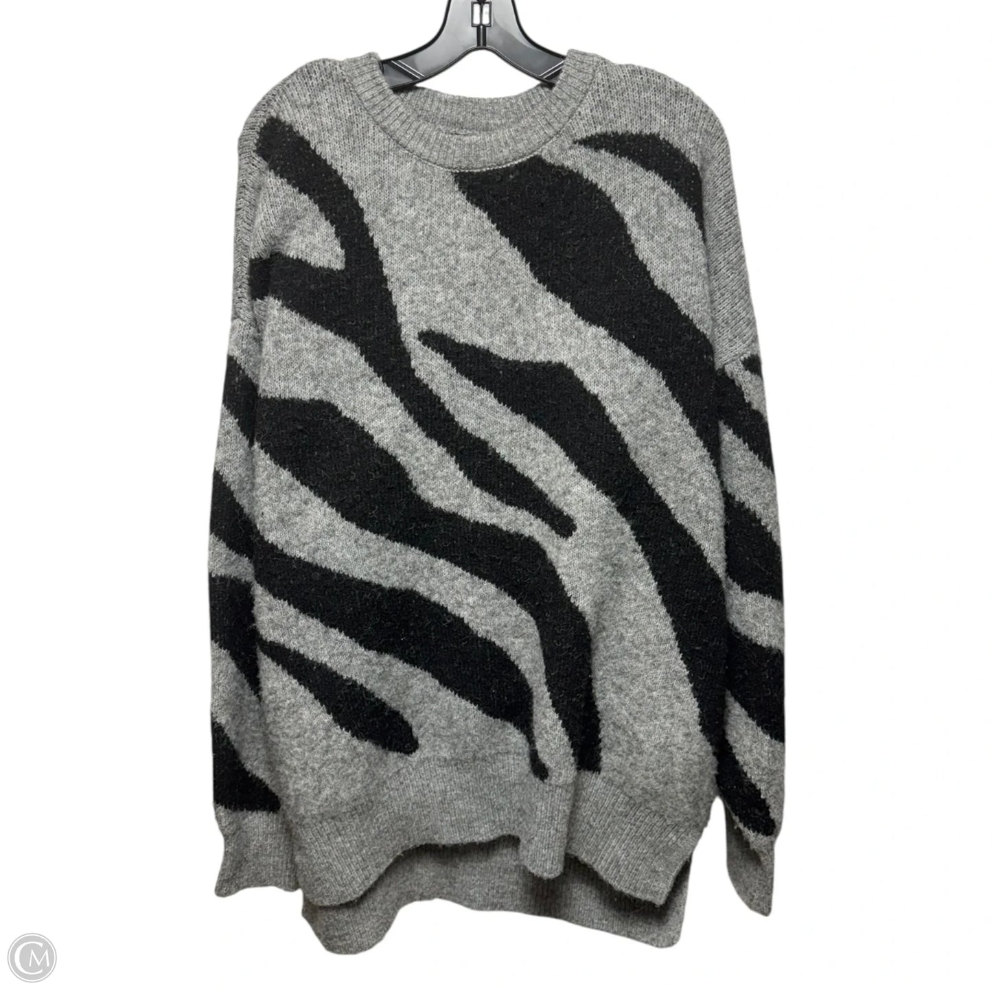 Sweater By River Island In Black & Grey, Size: L