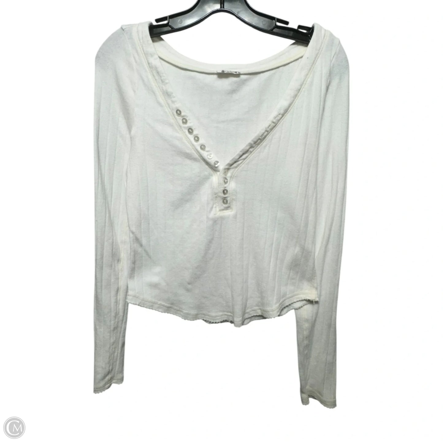 Top Long Sleeve By Free People In White, Size: M