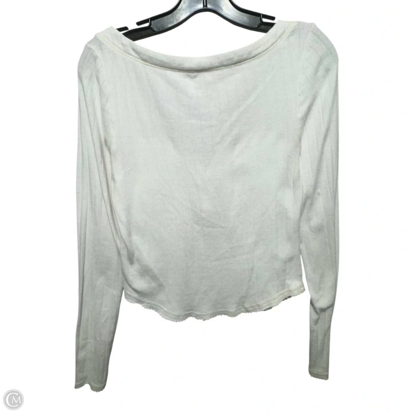Top Long Sleeve By Free People In White, Size: M