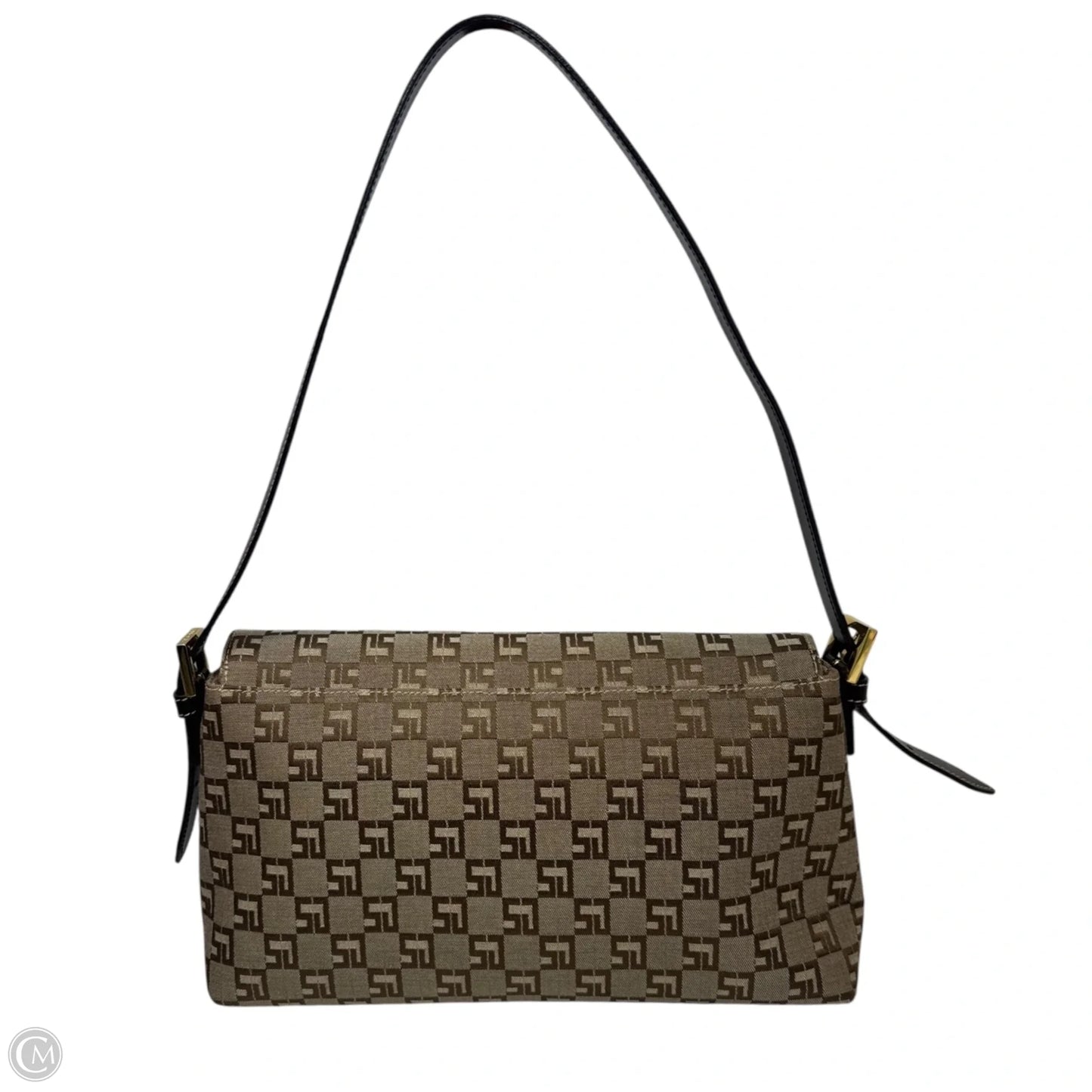 Vintage Monogram Shoulder Handbag Luxury Designer By St John Collection, Size: Medium