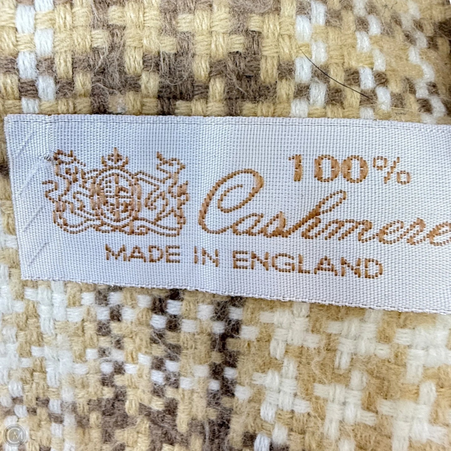 Made In England Plaid Cashmere Scarf Long
