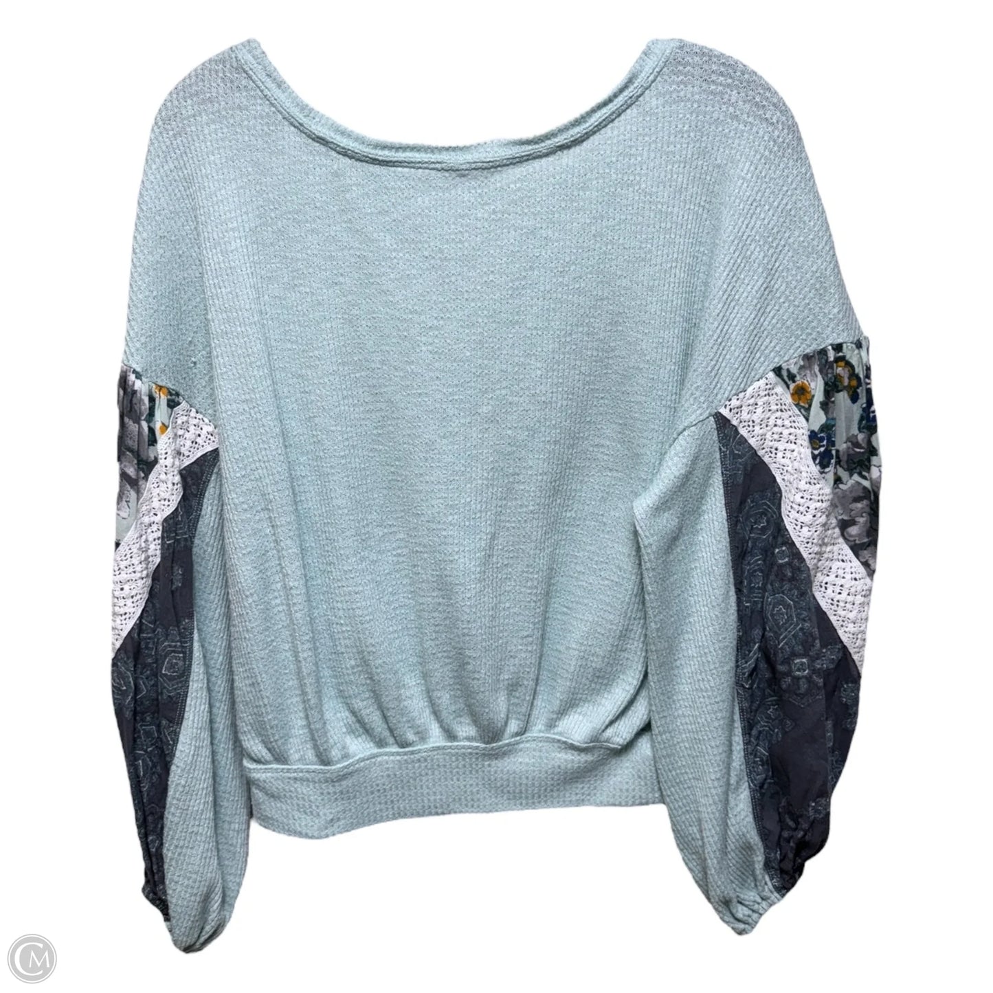 Casual Clash Top By Free People In Aqua, Size: XS