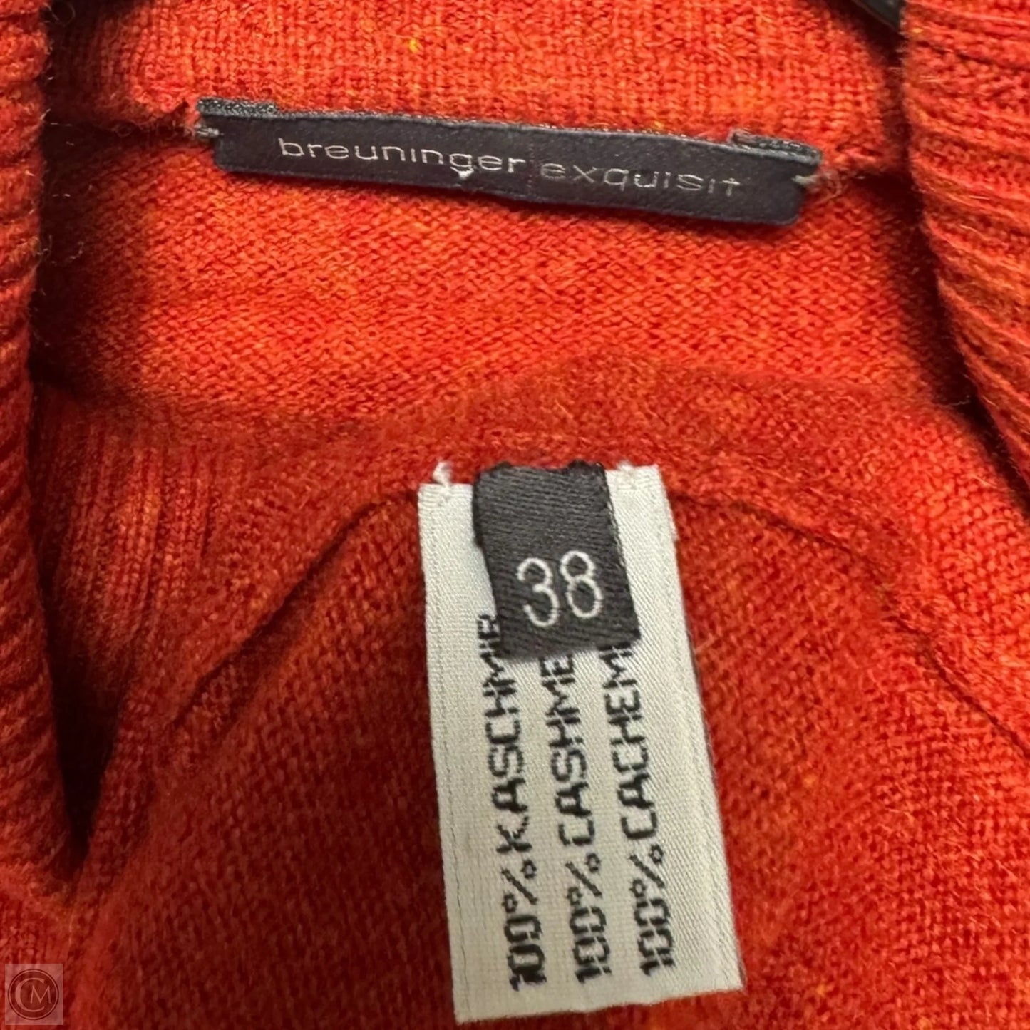 Turtleneck Sweater Cashmere By Brueninger Exquisit In Orange, Size: S