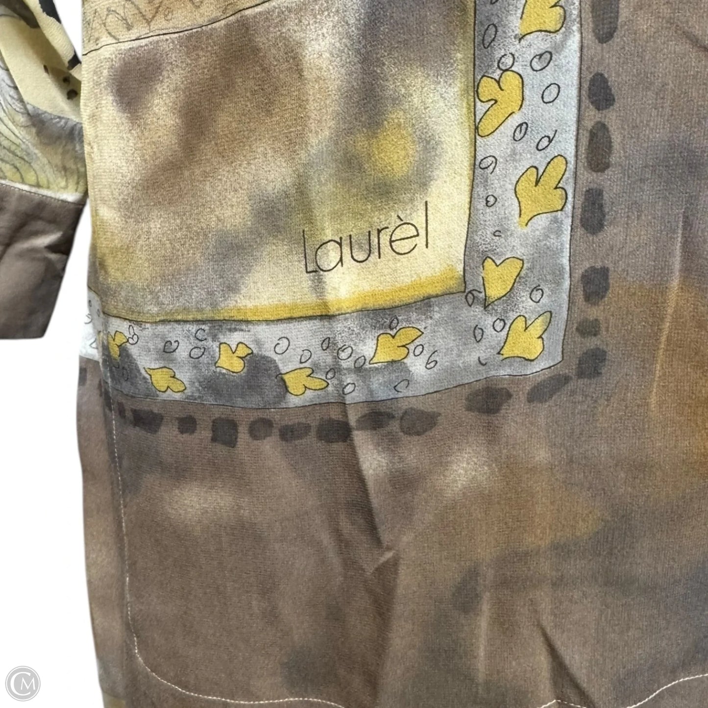 Vintage Pleated Silk Skirt Set 2 Piece By Laurèl In Animal Print, Size: 8