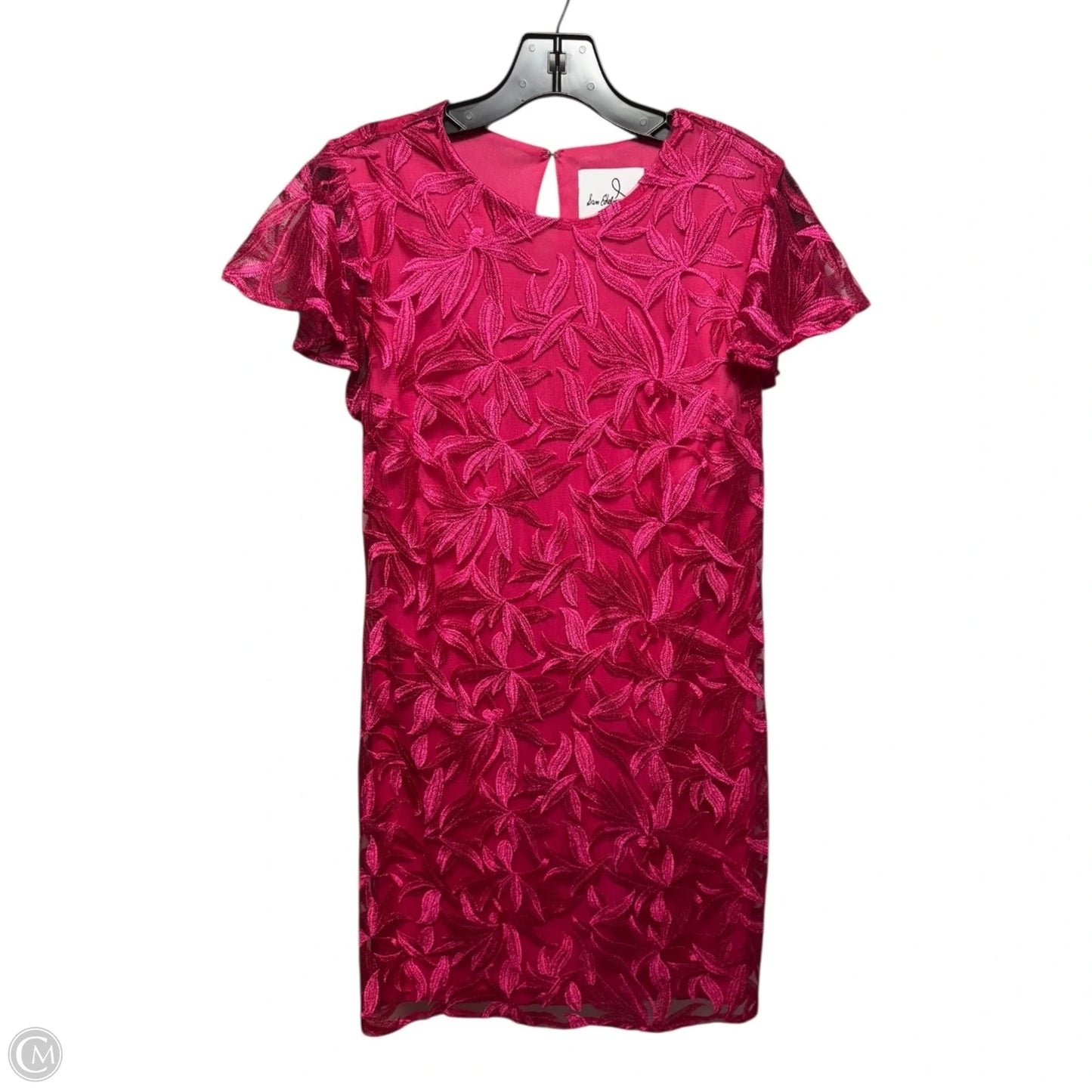 Leafy Embroidery Dress Party Short By Sam Edelman In Pink, Size: 6
