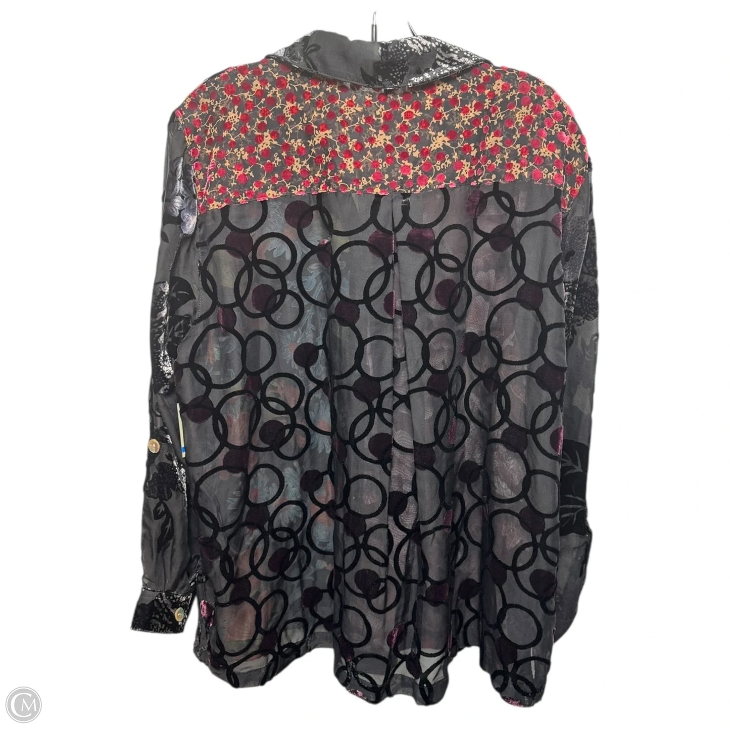 Enchanting Evening Top Long Sleeve By John Mark In Multi-colored, Size: Xlp