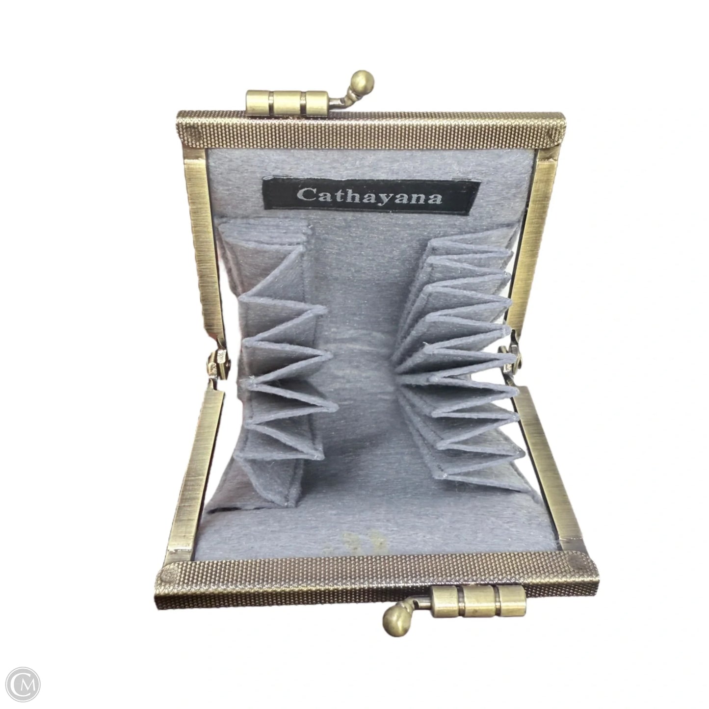 Hand Woven Ribbon Card Holder: Brocade Kiss-Clasp Wallet By Cathayana Studio, Size: Small