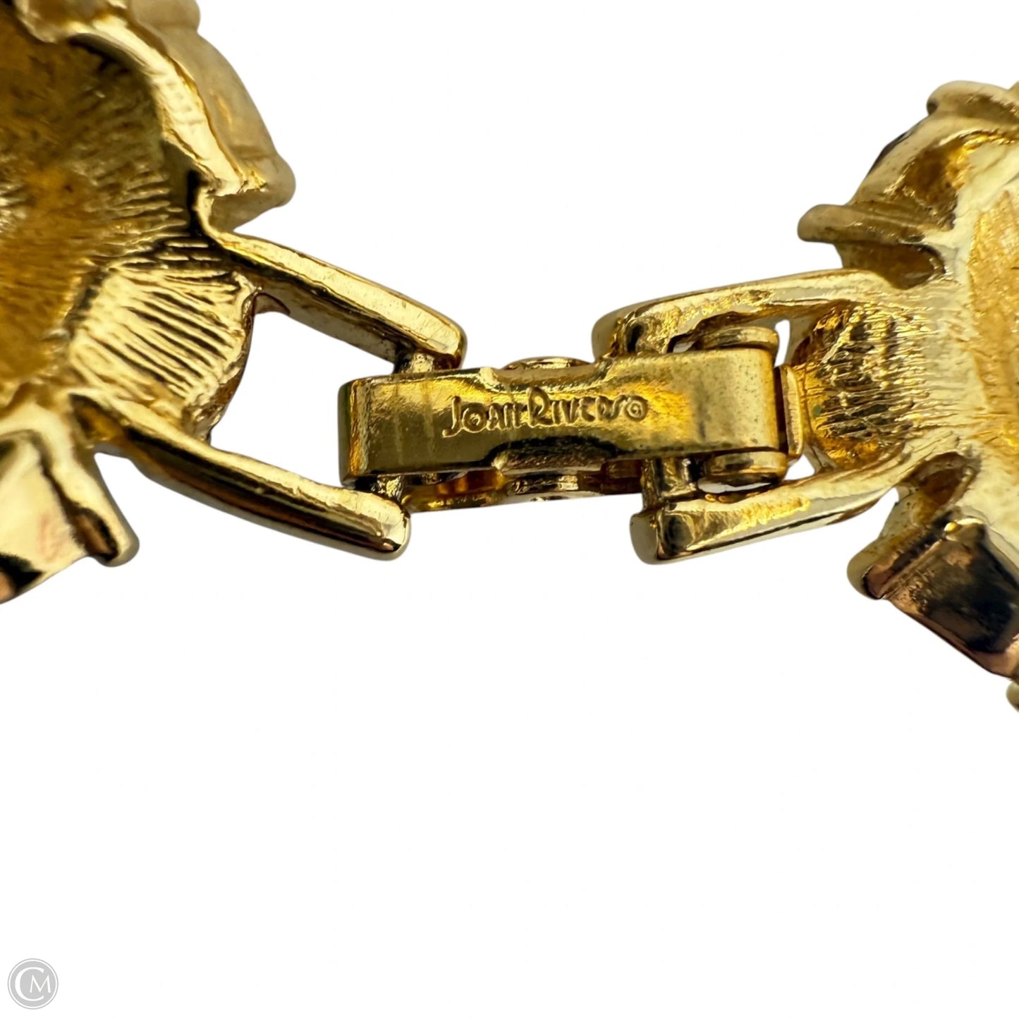 Vintage Circa 1980’s Gold Plated Crystal Bracelet By Joan Rivers