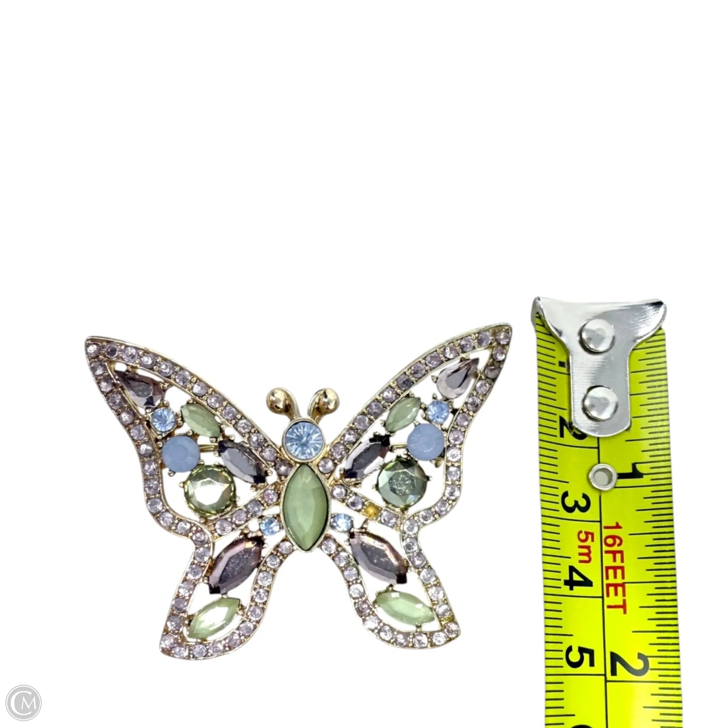 Jeweled Butterfly Pin By Napier