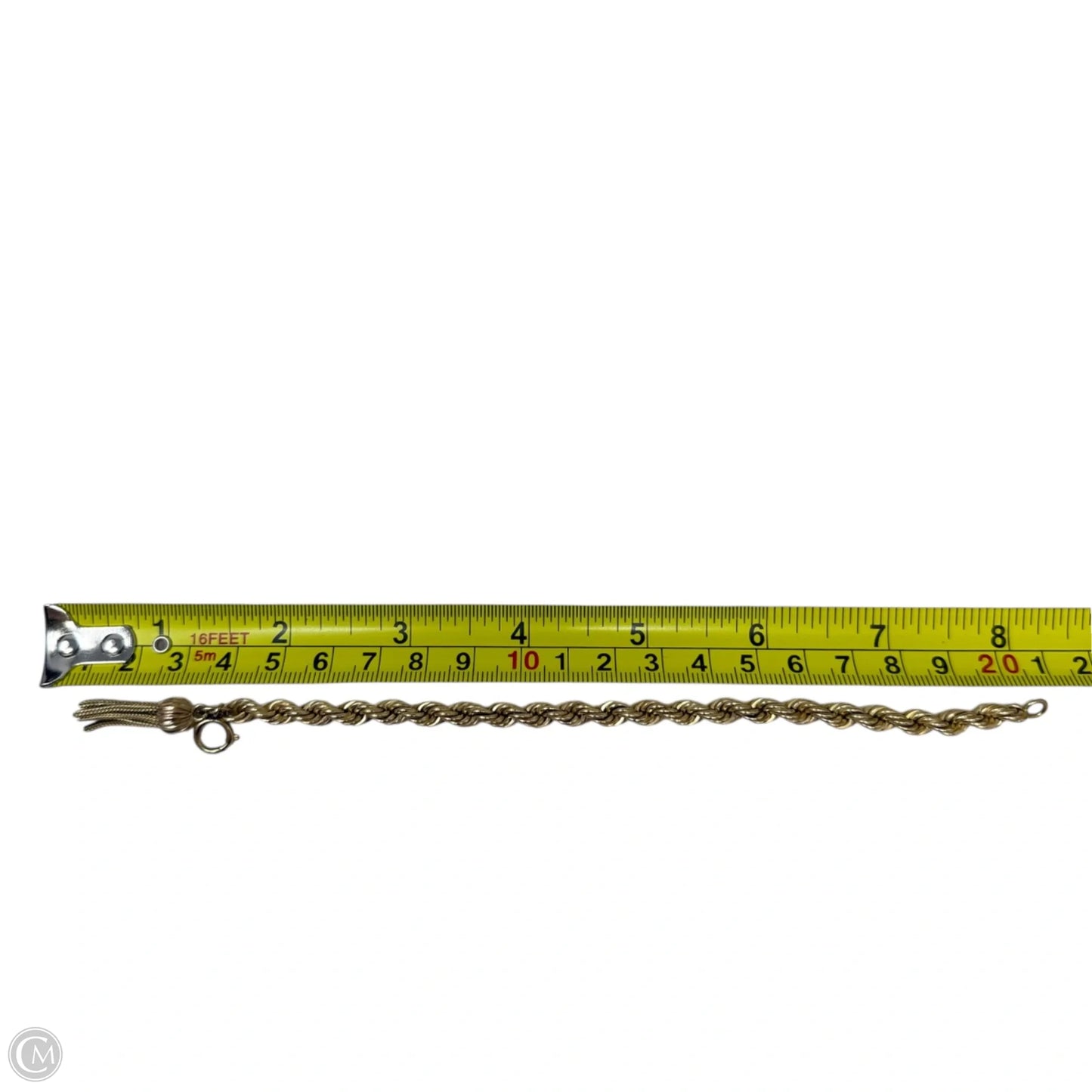 12K Gold Filled Rope Chain Bracelet By A.G.