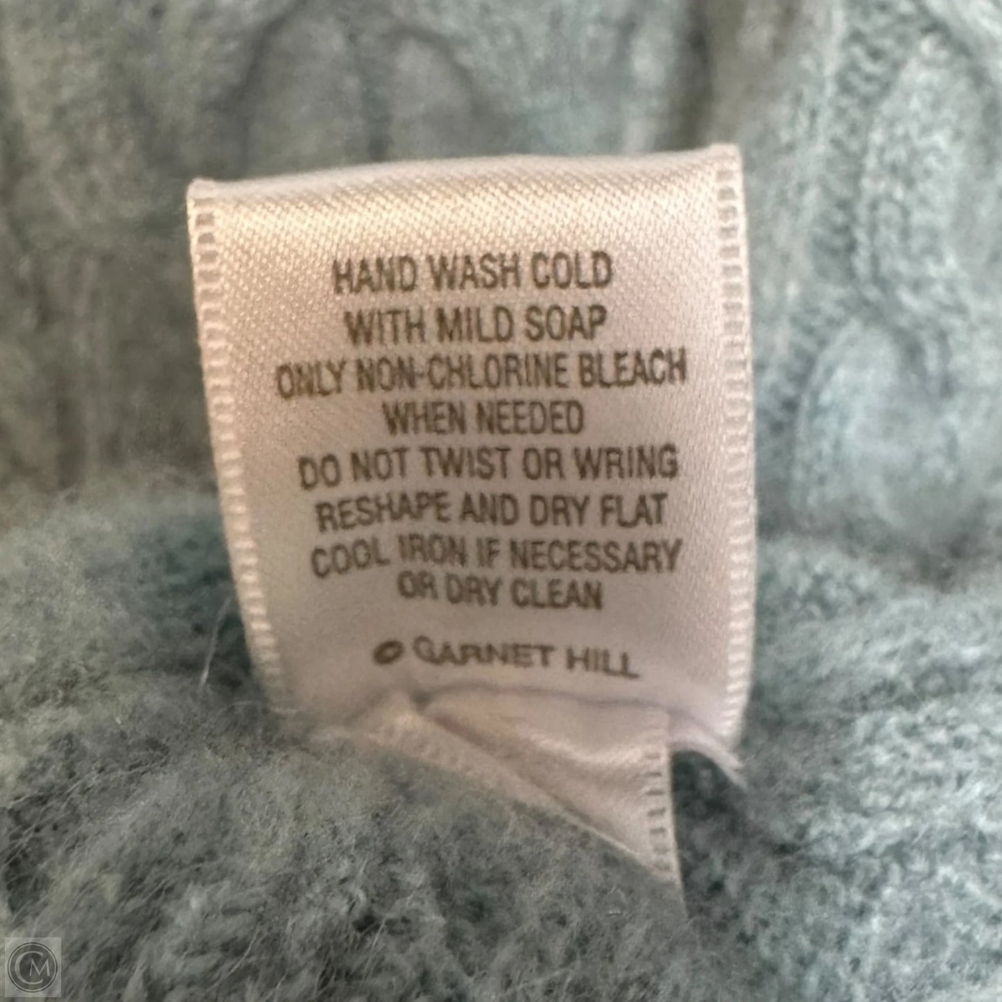 Cashmere Trapeze Sweater By Garnet Hill In Aqua, Size: S