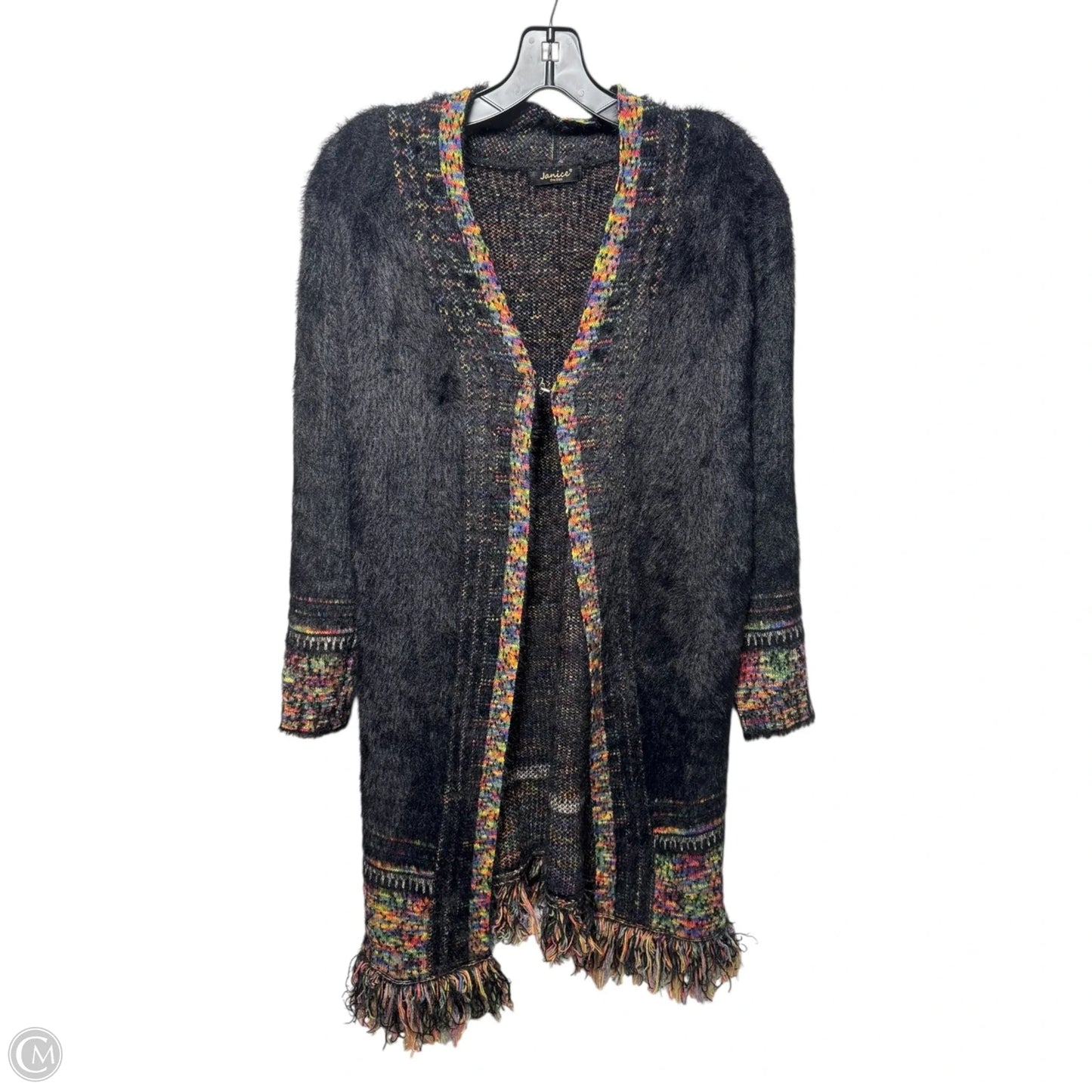 Eyelash Sweater Cardigan By Janice In Multi-colored, Size: Osfm