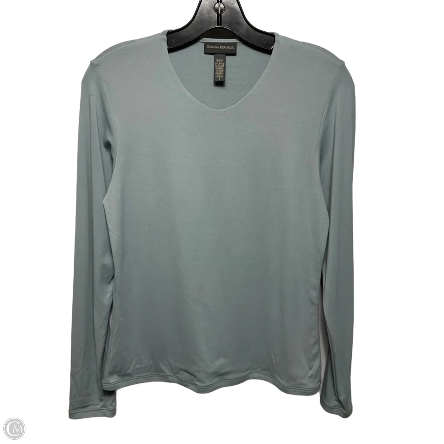 Top Long Sleeve By Banana Republic In Blue, Size: S