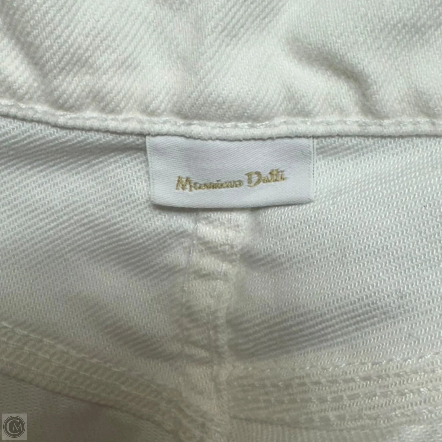 Jeans Straight By Massimo Dutti In White Denim, Size: 4