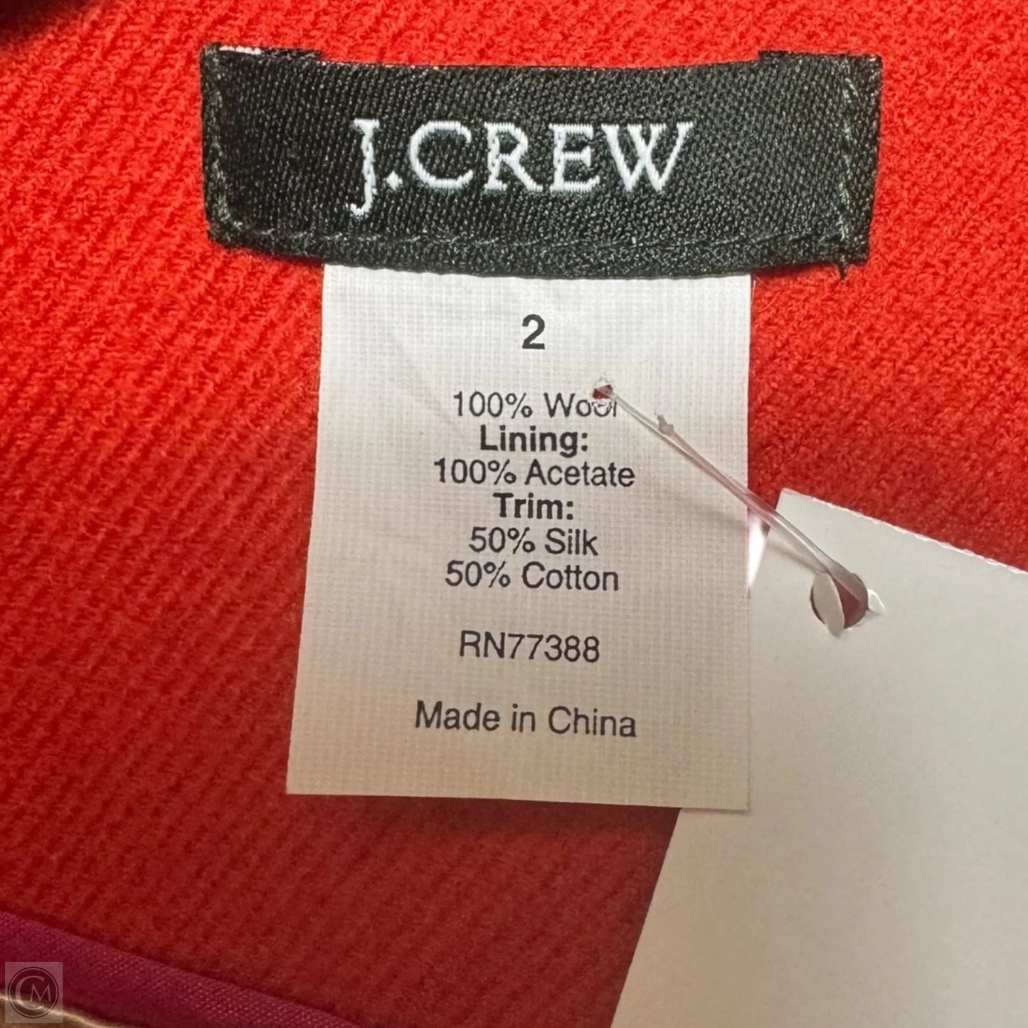 Wool Blazer By J. Crew In Orange, Size: 2