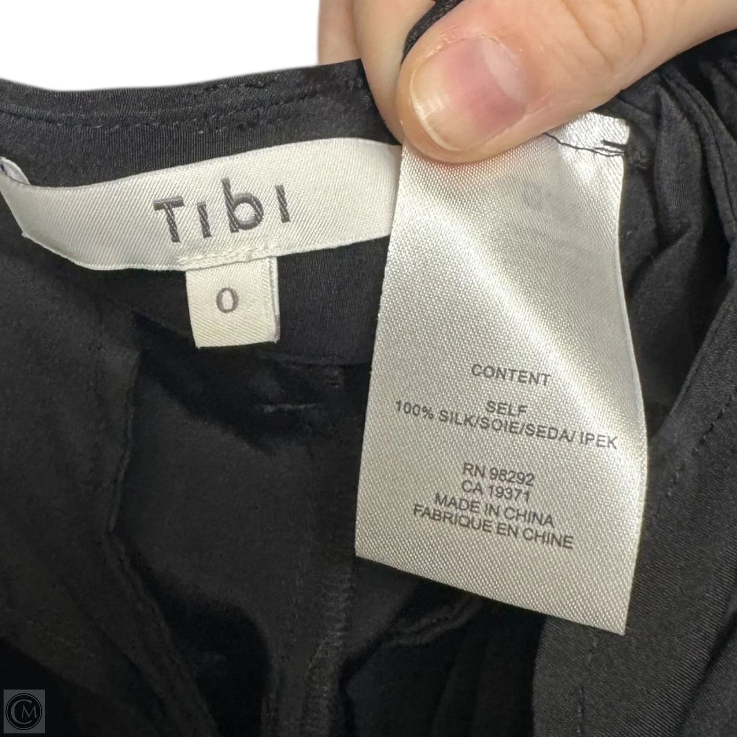 Silk Trouser Jogger Pants By Tibi In Black, Size: 0