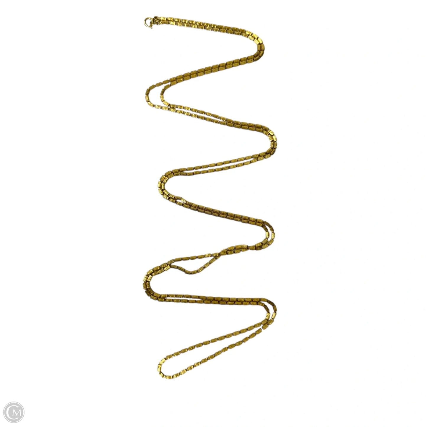 Gold Tone Long Chain Necklace