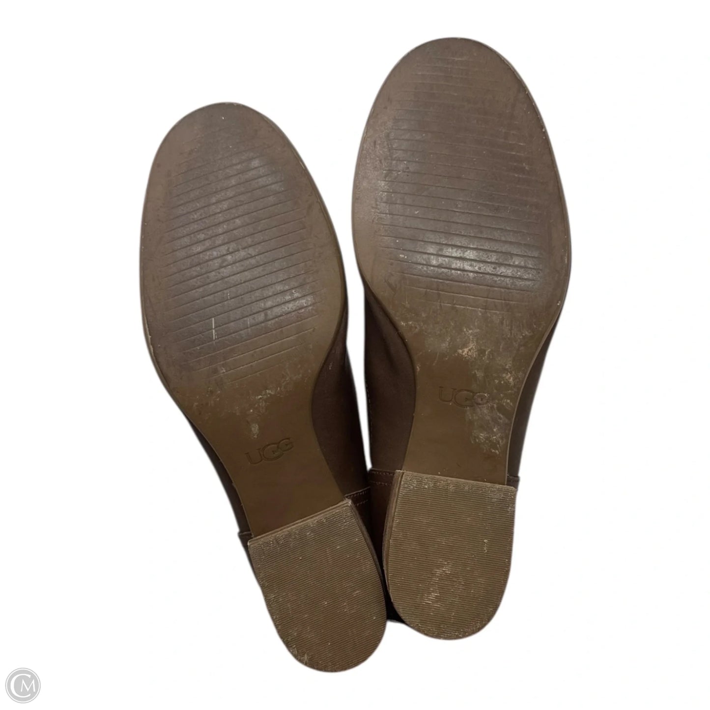 Bandara Block Heel Boots Designer By Ugg In Brown, Size: 9.5