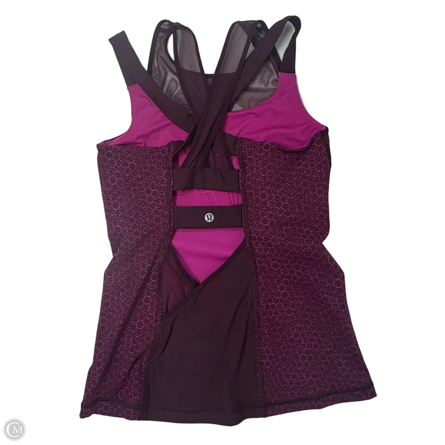 Athletic Tank Top By Lululemon In Maroon, Size: 6