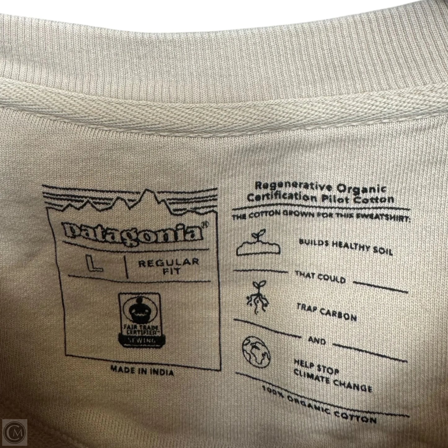 Top Long Sleeve Basic By Patagonia In Tan, Size: L