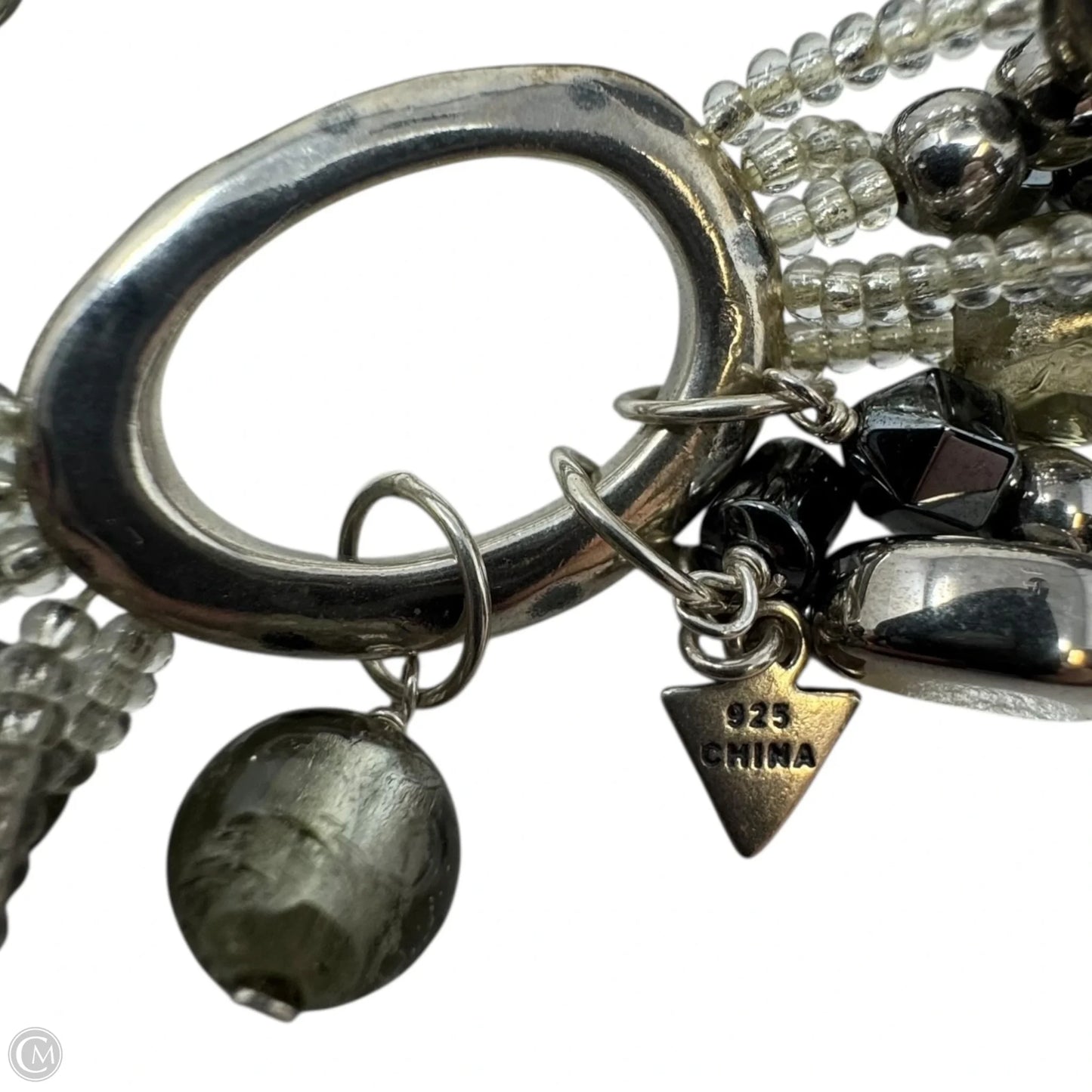 Hailstone Hematite Multi Strand Bracelet Sterling Silver By Silpada