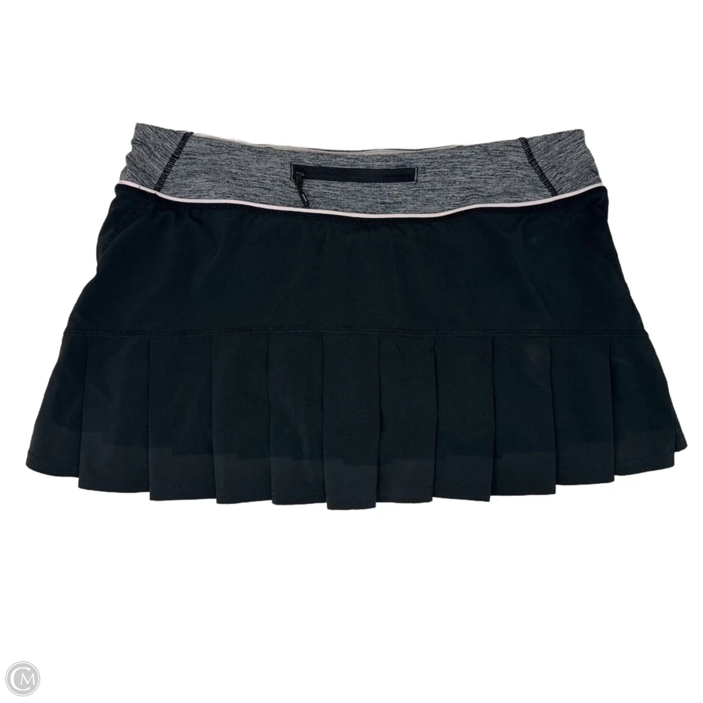 Athletic Skort By Lululemon In Black & Pink, Size: 8